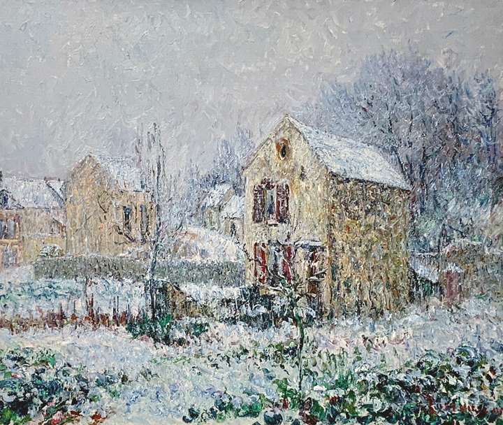La neige, environs de Pontoise